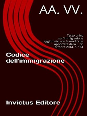 cover image of Codice immigrazione